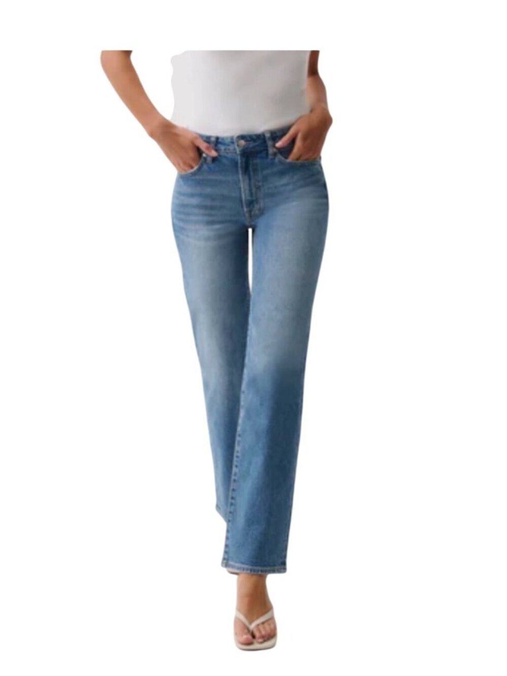 Pistola Womens Ally high rise Straight Leg Jeans Blue Denim Size 27 style 16091J